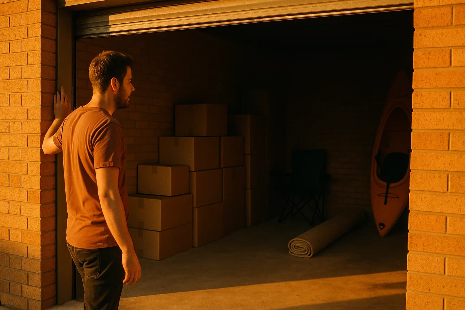 Person at a Colorbond gate checking their phone